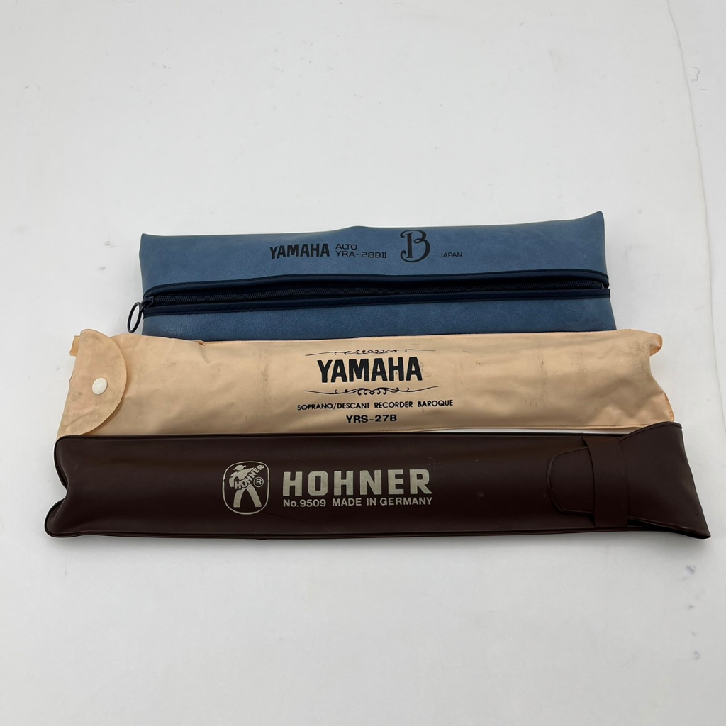 ❮二手❯ 日本 YAMAHA 山葉 英式 德國 HOHNER 梨木 巴洛克式 高音直笛 中音直笛 收納保護袋 三節木笛