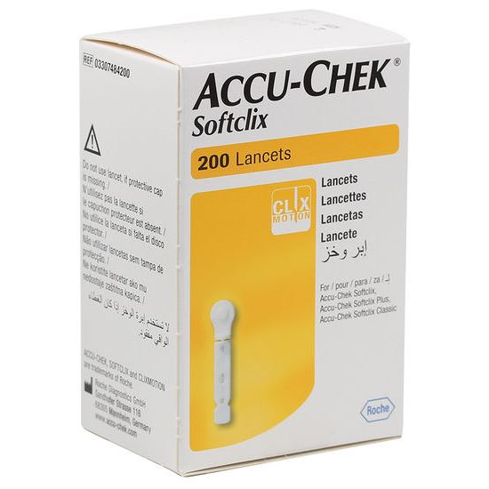 羅氏 舒柔(扁形) 採血針  200入 Accu-Chek Softclix Lancets 日本製