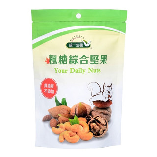 統一生機 薑黃／椒鹽／楓糖 綜合堅果乾150g／黑糖可可腰果130g