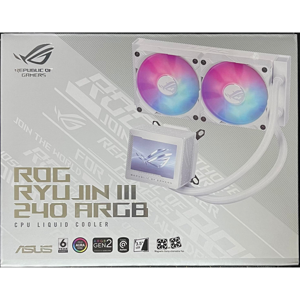 【現貨】華碩 ASUS ROG RYUJIN III 240/360 ARGB 黑/白 龍神三代 一體式水冷 LCD螢幕