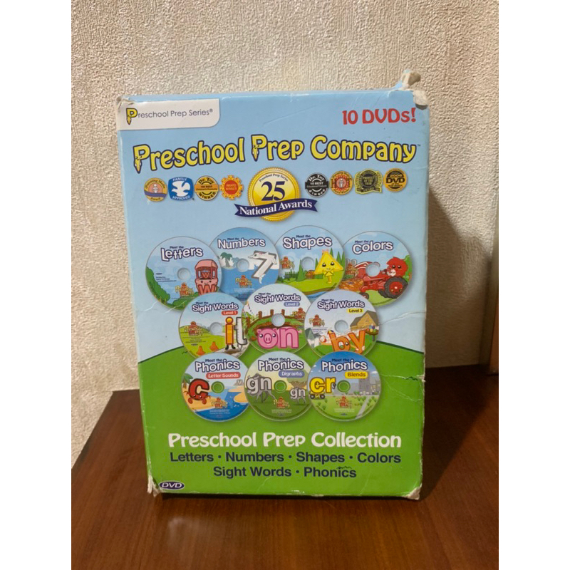 二手正版 Preschool Prep DVD 十片裝
