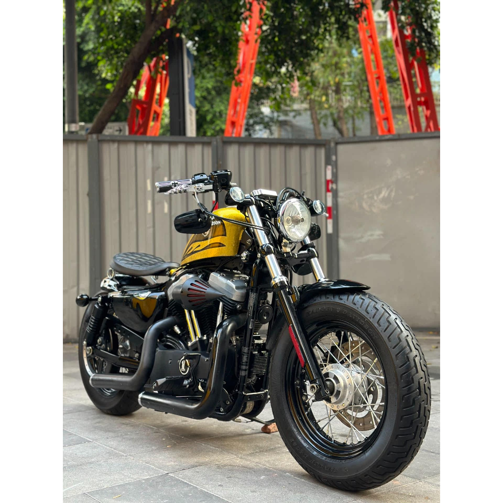 哈雷48格紋坐墊 適用於 harley 883改裝皮革坐墊 哈雷48 後坐墊 哈雷883哈雷48坐墊