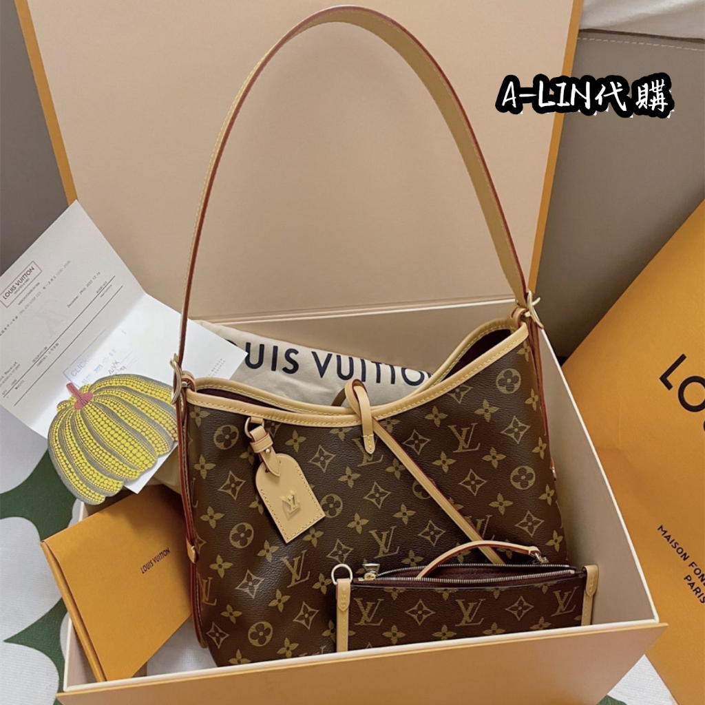 Shop Louis Vuitton Monogram Casual Style Canvas Plain Leather Party Style (CARRYALL  MM, M46197) by Mikrie