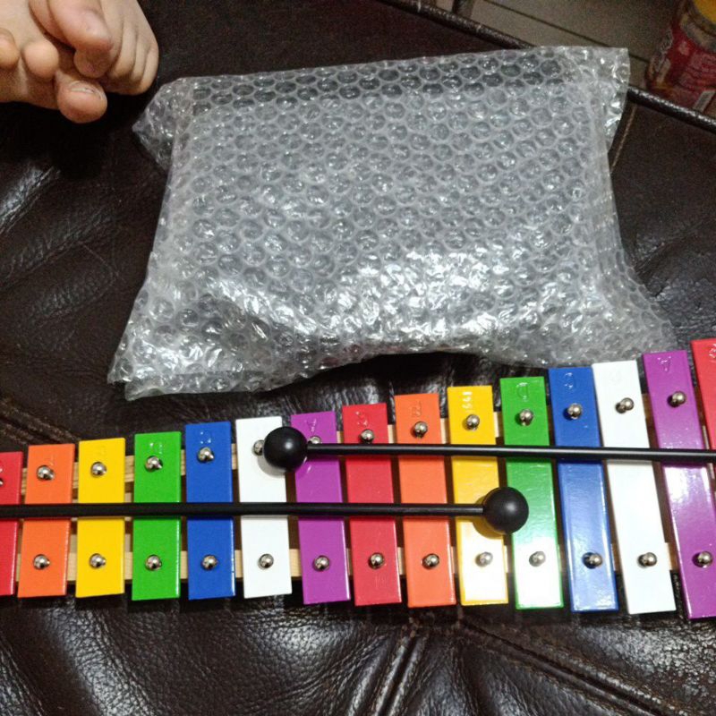 全新 15音 彩色 鐵琴 15音鐵琴 附袋 彩虹 奧福樂器 兒童樂器