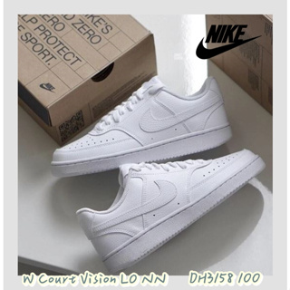 宏亮 Nike 女休閒鞋 W Court Vision LO NN 全白 經典款 DH3158 100