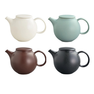 伴桌｜KINTO PEBBLE 茶壺480ml (四色 日本製 日式茶壺 茶具 陶瓷茶壺)