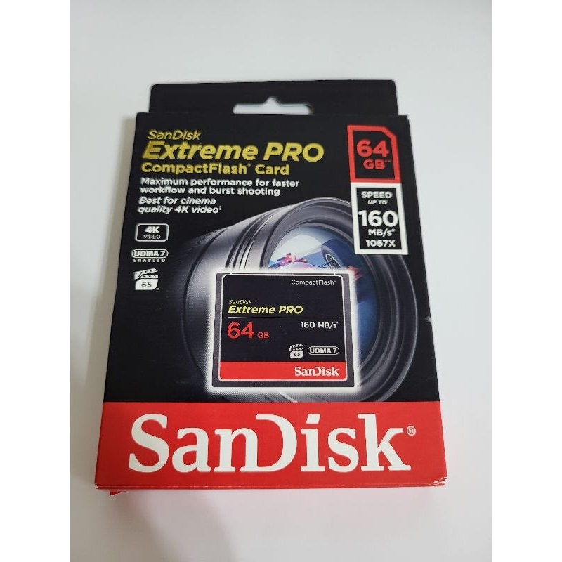全新 尾牙抽中 SanDisk Extreme Pro 64GB 160MB/s CF 記憶卡 板橋區自取$1750