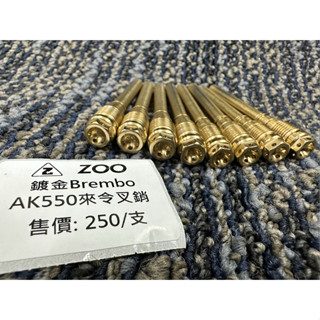 DIY本舖 ZOO BREMBO AK550 外六角 剎車皮插銷 白鐵鍍金 鍍金 來令插銷 美觀不生鏽 AK卡鉗 專用