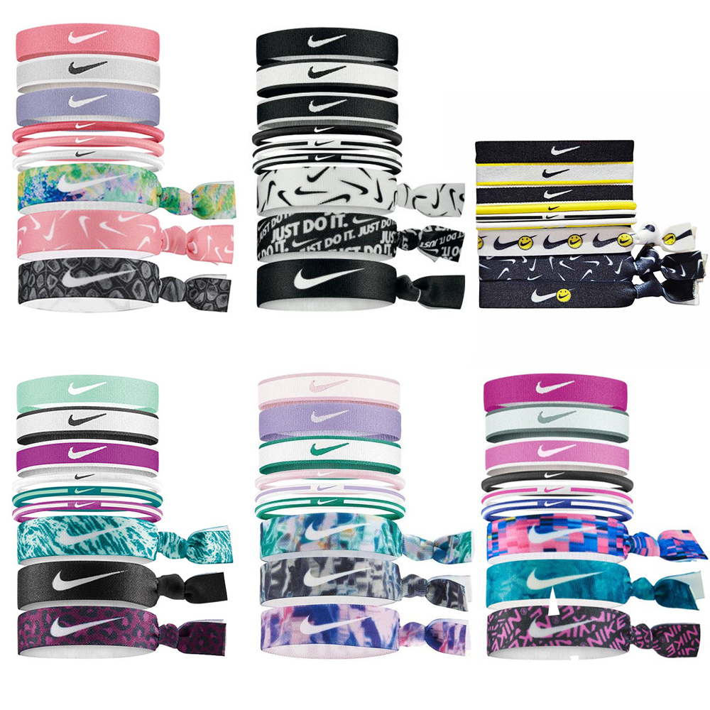 NIKE 混搭式髮圈 9入 韻律瑜珈 健身彈力運動髮圈 WOMEN'S TRAINING系列 N0003537【樂買網】