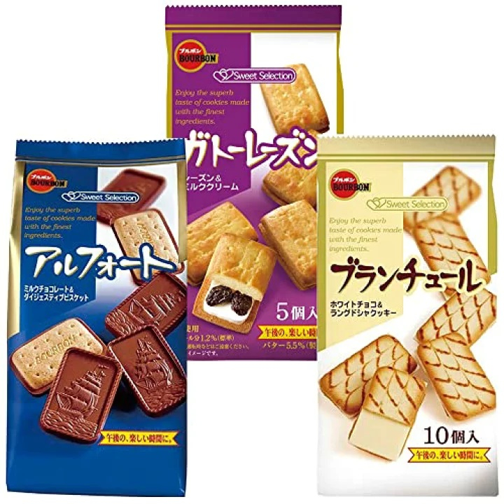 北日本 可可帆船餅 帆船巧克力味餅乾 蘭姆葡萄奶油夾心餅 巧克力夾心餅 抹茶夾心餅 BOURBON T00130150
