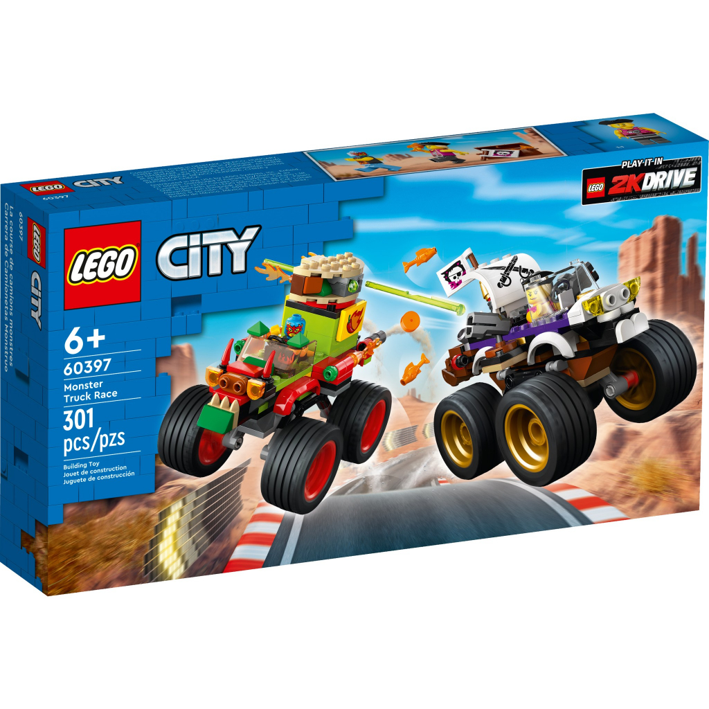 ||高雄 宅媽|樂高 積木|| LEGO“60397 怪獸卡車大賽 城市系列 "