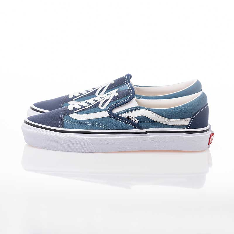 [unclev1966] Vans SLIP ON V.EFCT 海軍藍 水藍 懶人鞋 修身 鞋帶 日韓風 滑板鞋