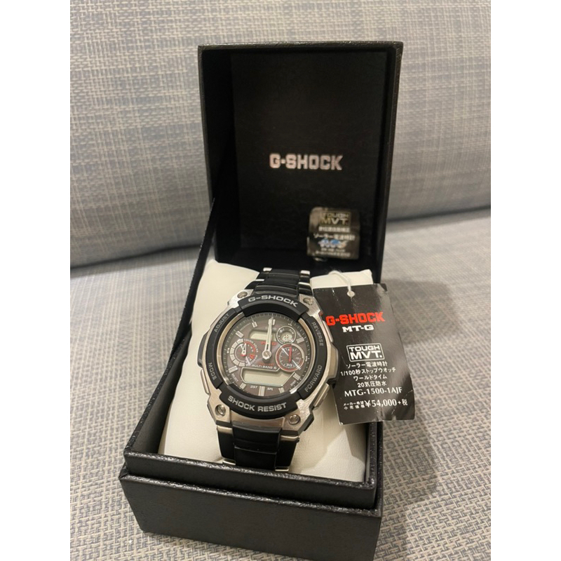 [ 絕版品 ］Casio 卡西歐 G-Shock MTG-1500-1AJF 已絕版 男錶 近全新9.99成