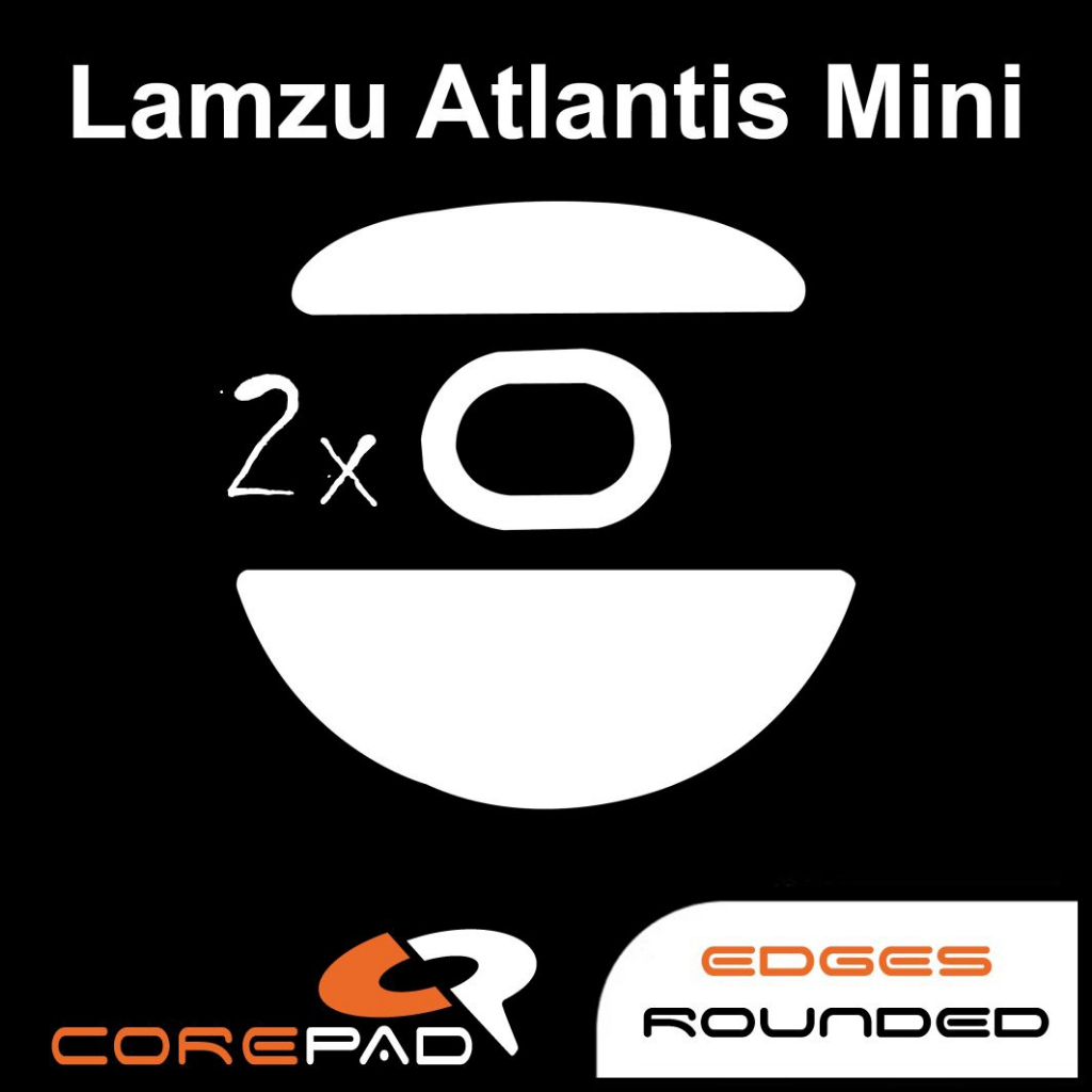 Corepad Lamzu Atlantis Mini Wireless專用鼠貼 PRO CTRL滑鼠鼠腳硬派精璽