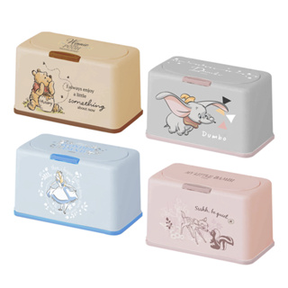 迪士尼 Disney 50入口罩萬用收納盒 衛生紙盒 濕紙巾盒 桌上收納 愛麗絲 維尼 小飛象 小鹿斑比【網狐家居】