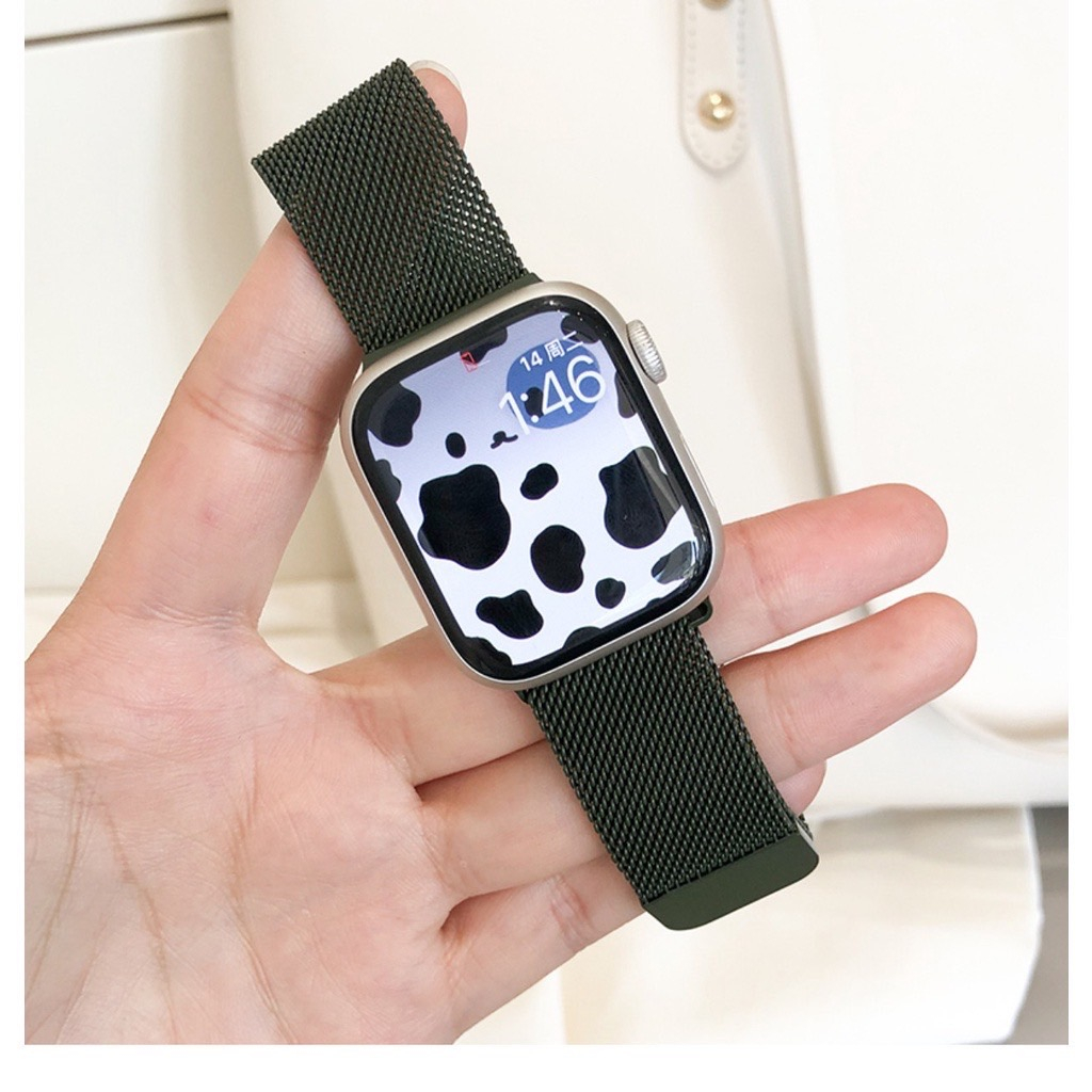 現貨 Apple Watch 磁吸錶帶 不鏽鋼錶帶 男生女生錶帶 細網錶帶