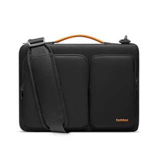 【24小時出貨】【Tomtoc】美式簡約肩揹包黑色​ MacBook Pro/Air 13~14吋 筆電包 電腦包