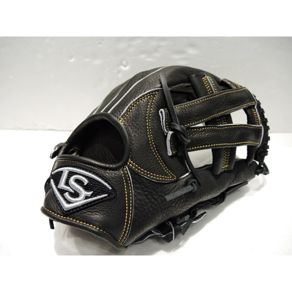 Louisville slugger 路易斯威爾 EZ系列 即戰力 全牛皮 棒壘球手套 V字檔 黑 LB43401BK3