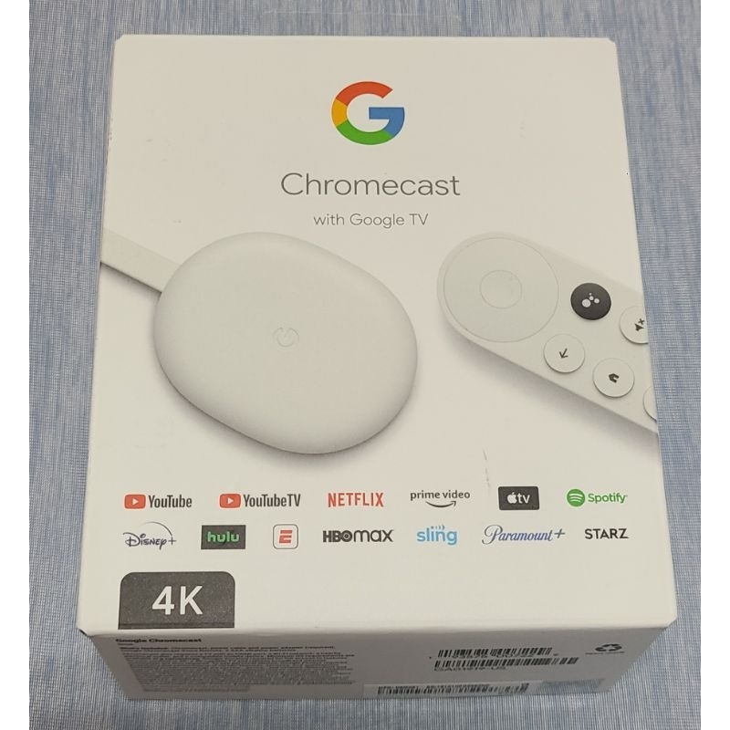 chromecast with Google TV 4K 白色二手免運