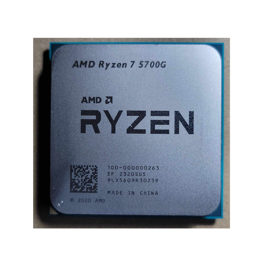 【AMD】Ryzen7 5700g cpu |  AM4 | 正式版無風扇 | R7 5700G | 有內建顯示