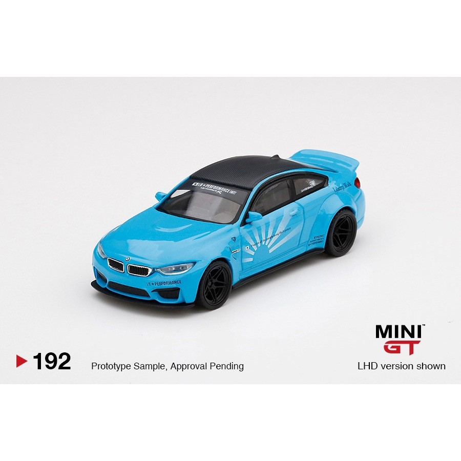 Mini GT #192  寶馬 BMW LB WORKS M4 baby blue 寶貝藍 192 藍 水藍