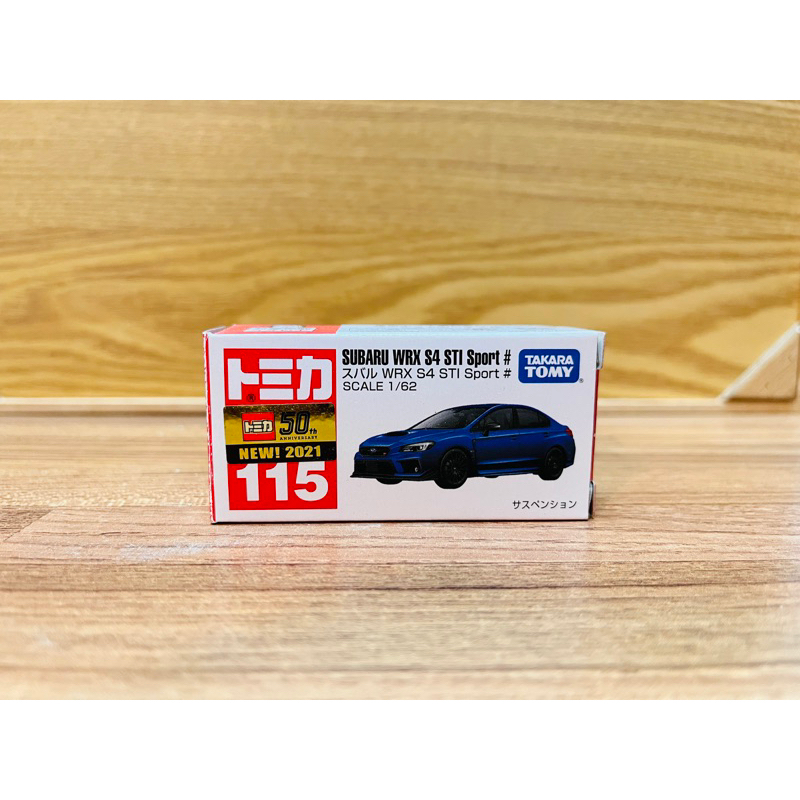 Tomica No.115 Subaru WRX S4 sTi 速霸陸 新車貼