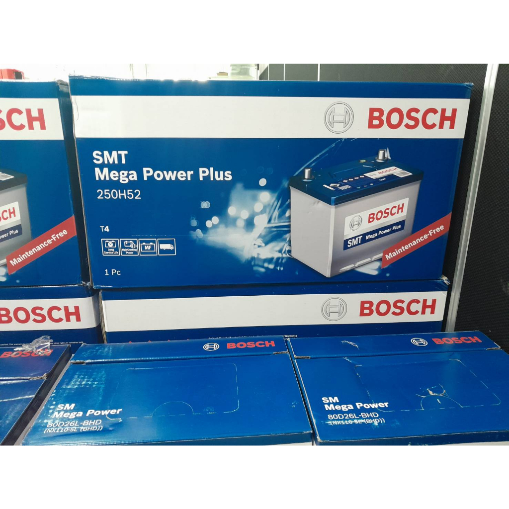 250H52加大電量/同210H52尺寸/汽車電瓶/發電機電瓶/全新BOSCH/大電量250H52/免保養/舊電瓶不回收