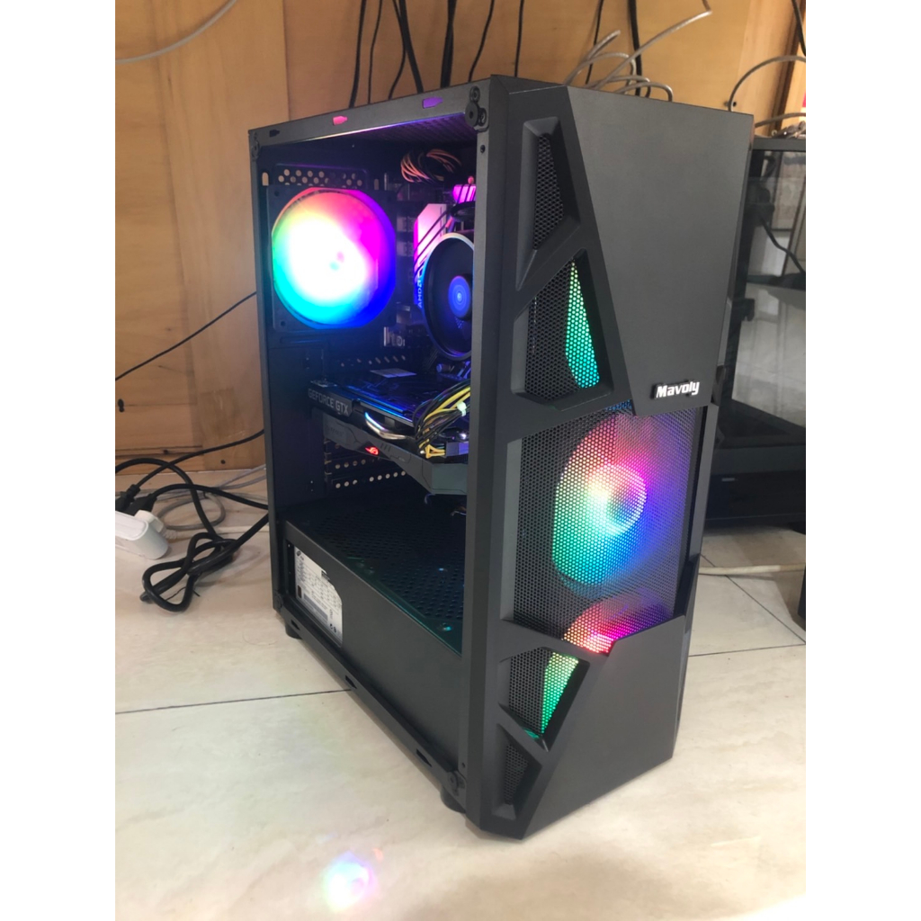 電競主機 炫彩RGB AMD R5-5600X 16G GTX1660S 保固內 二手主機 遊戲主機 模擬器多開