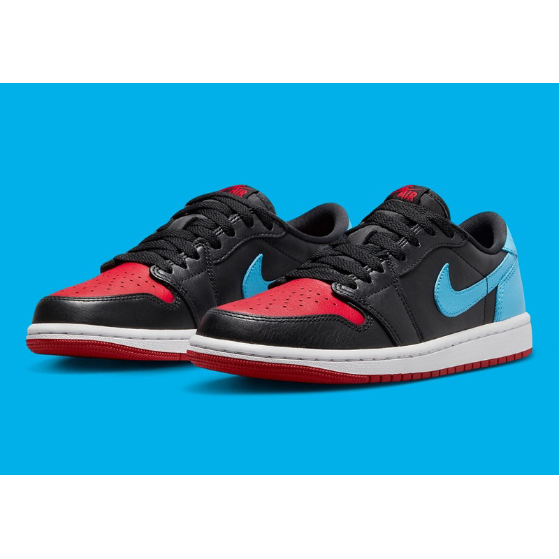 ［預購］Air Jordan 1 Retro Low OG "NC to Chi"黑藍紅 警燈CZ0775-046