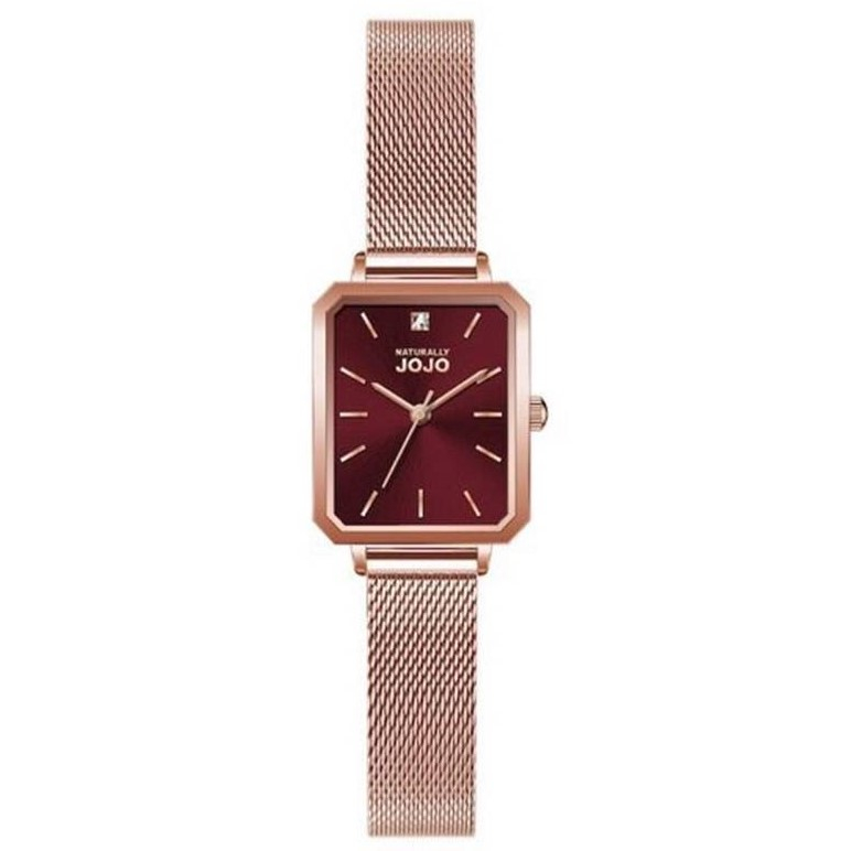 【NATURALLY JOJO】古典紅寶石精緻女錶  JO96992-15R 20mm 現代鐘錶