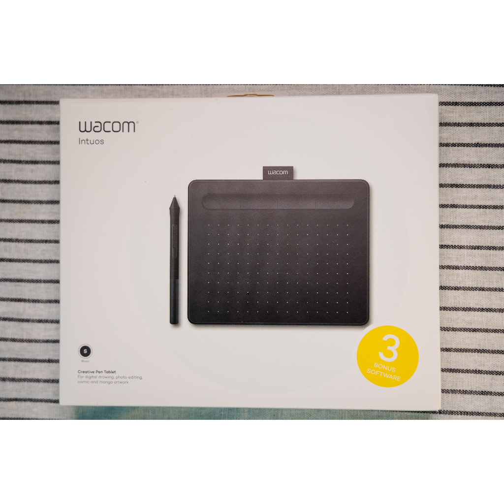 9成新 Wacom intuos Basic 繪圖板 (入門版)(黑)CTL-4100/K
