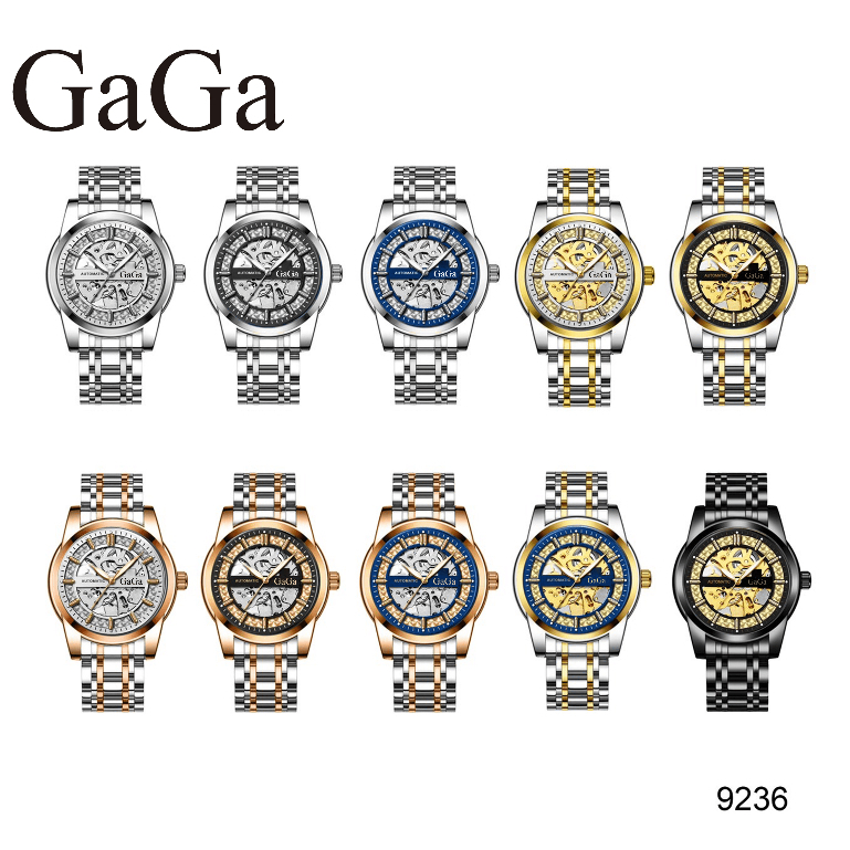 GaGa品味鏤空時尚自動機械錶9236   鏤空機械錶 機械錶 時尚鏤空 時尚潮流 鏤空錶 機械自動錶