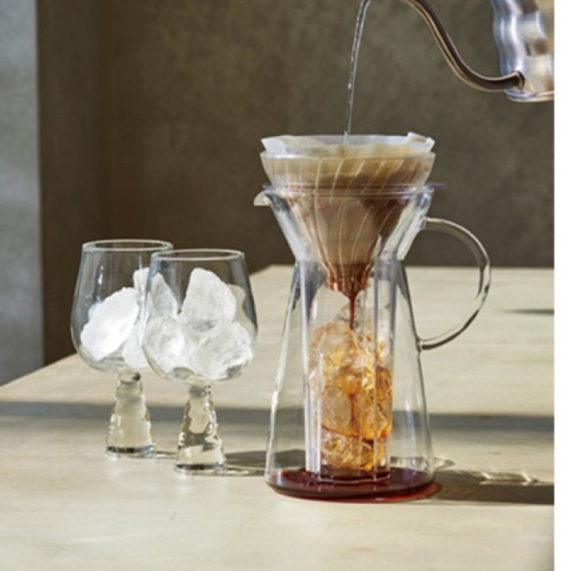 肉桂蘋果派 Hario V60 玻璃濾杯急速冰咖啡壺 700ml 冷泡壺 手沖壺 兩用 2-4杯 冰咖啡 濾紙 日本製