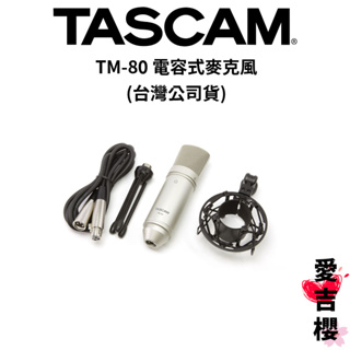 【TASCAM】TM-80 電容式麥克風 TASTM-80 (公司貨) #原廠保固