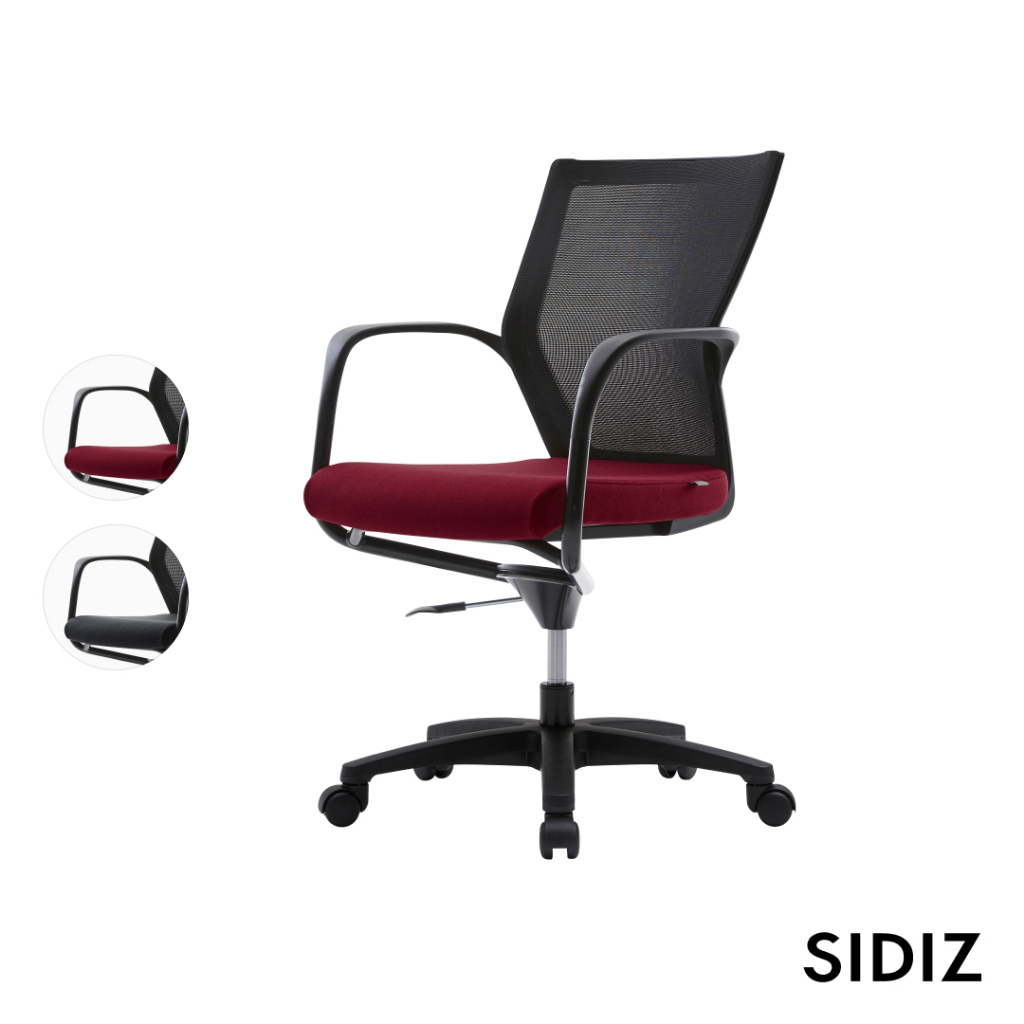 【SIDIZ】T50 side 多功能座椅 (黑框: 深灰/深紅)｜官方旗艦店