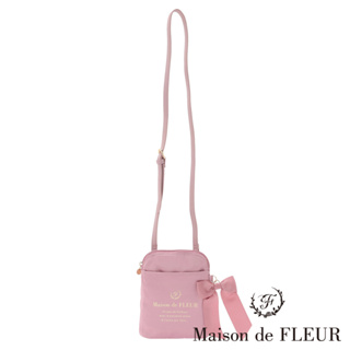 Maison de FLEUR 質感緞面緞帶迷你單肩包(8A33F0J2100)