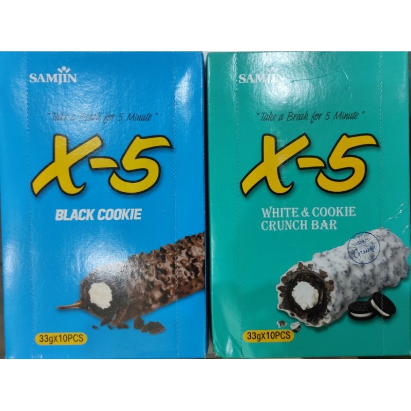 現貨/韓國SAMJIN X-5巧克力棒 / X-5牛奶可可風味棒(1盒10入) / X-5黑可可棒 (1盒10入)