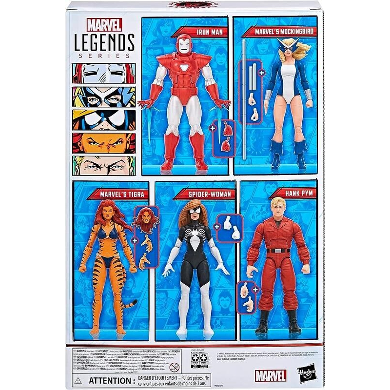 全新現貨 Marvel Legends 漫威 6吋 60週年 漫畫版 西海岸復仇者聯盟 鋼鐵人 虎女 5人包