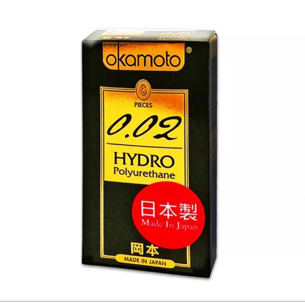 岡本 002 水感勁薄 保險套 6入/盒12入一盒 Hydro Polyurethane 日本製造 極薄 正貨 現貨
