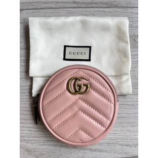 Gucci Marmot 粉色鑰匙零錢包