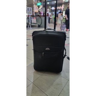 Samsonite 新秀麗 黑色軟殼登機箱 24吋行李箱
