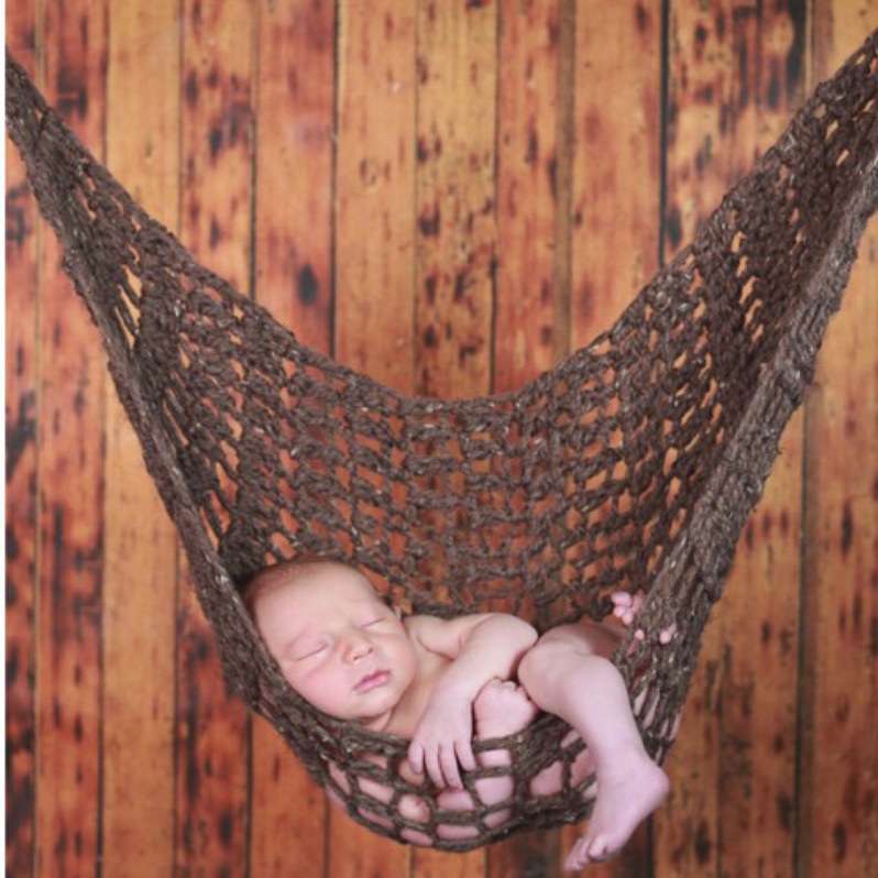 新生兒嬰兒兒童寶寶攝影拍照寫真道具服飾滿月百天周歲針織吊床