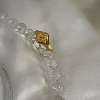 H& DelicateLife＂法式 復古 唯美 簡約 小眾 個性 玫瑰 戒指 金 金色