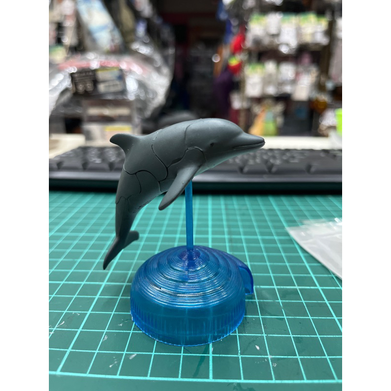 4D拚裝 海洋生物模型海豚模型 4D大扭蛋海洋拼接模型 益智立體拼圖