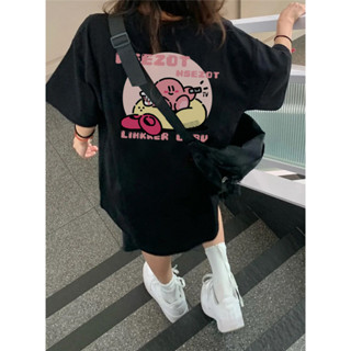 CHAOO 短袖上衣 韓系衣服 下半身失蹤 oversize 短袖 印花 t恤設 計感上衣 女生衣服 夏天衣服