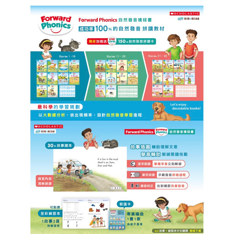 Kidsread Forward Phonics 自然發音 橋樑書