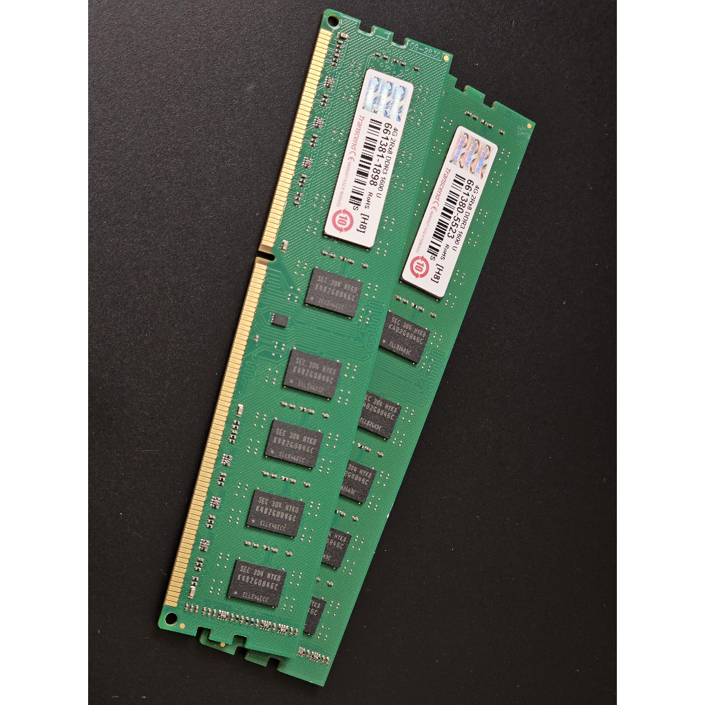 創見 DDR3-1600 4GB 記憶體 2條（１組）
