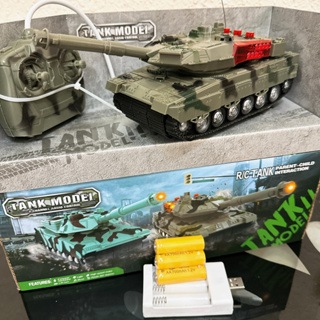 《翔翼玩具》4通遙控戰車 4通坦克車 遙控車 無線遙控車戰車戰車 聲光 充電 電池 2用 11-1652 安全標章合格