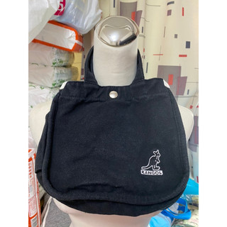 正品公司貨KANGOL 袋鼠 吐司包 小方包 兩用包 側背包 便當袋 黑色