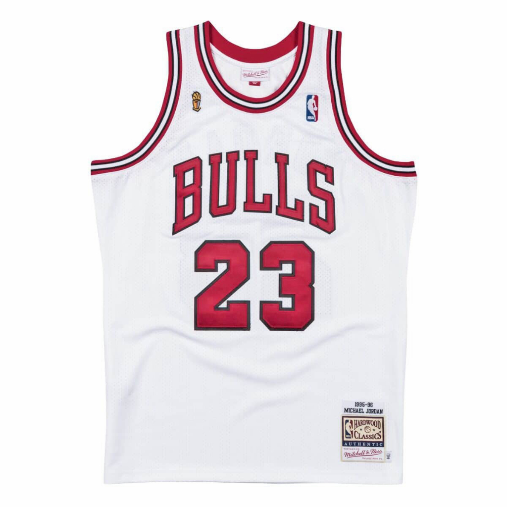 NBA 球員版球衣 Michael Jordan #23 95-96 Home Final 公牛 白